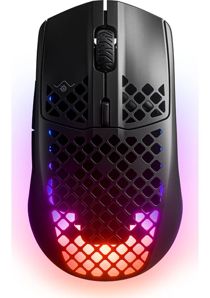 SteelSeries Aerox 3 Wireless - Ultra Hafif Gaming Mouse - 18,000 CPI TrueMove Air Optik Sensör - 200+ Saat Pil Ömrü - Siyah
